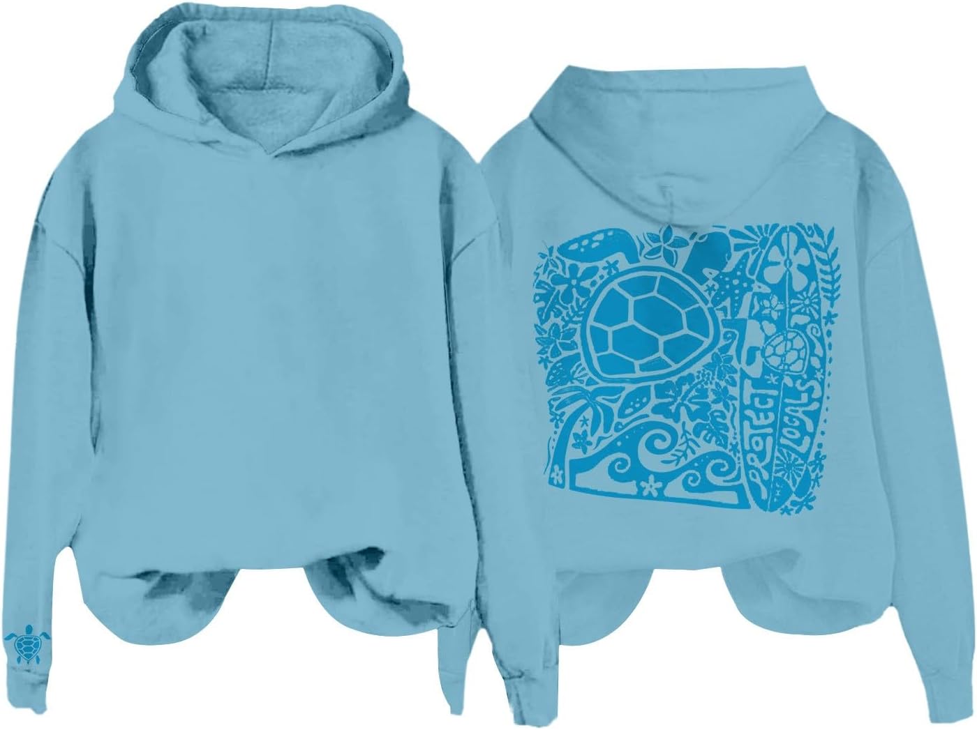 Pink Palm Puff Hoodie - Style & Comfort