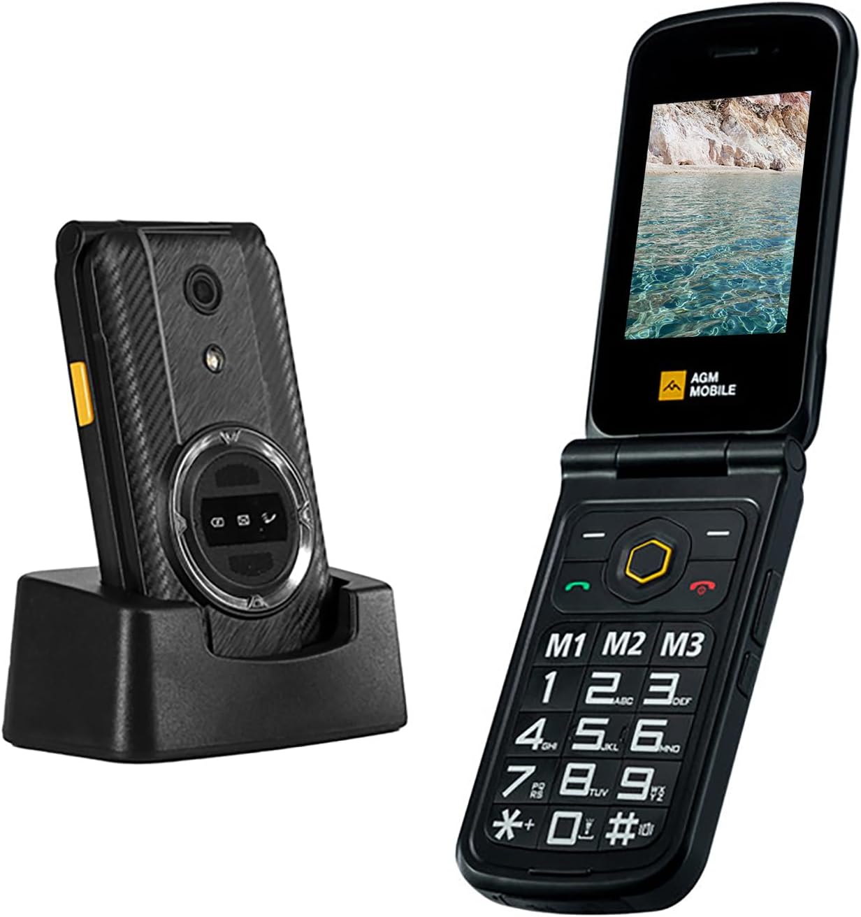 AGM M8 Rugged Flip Phone - Waterproof, Powerful Speaker & More