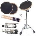 Drum Practice Pad Kit with Stand 12-in Double-Sided Pad - Silent