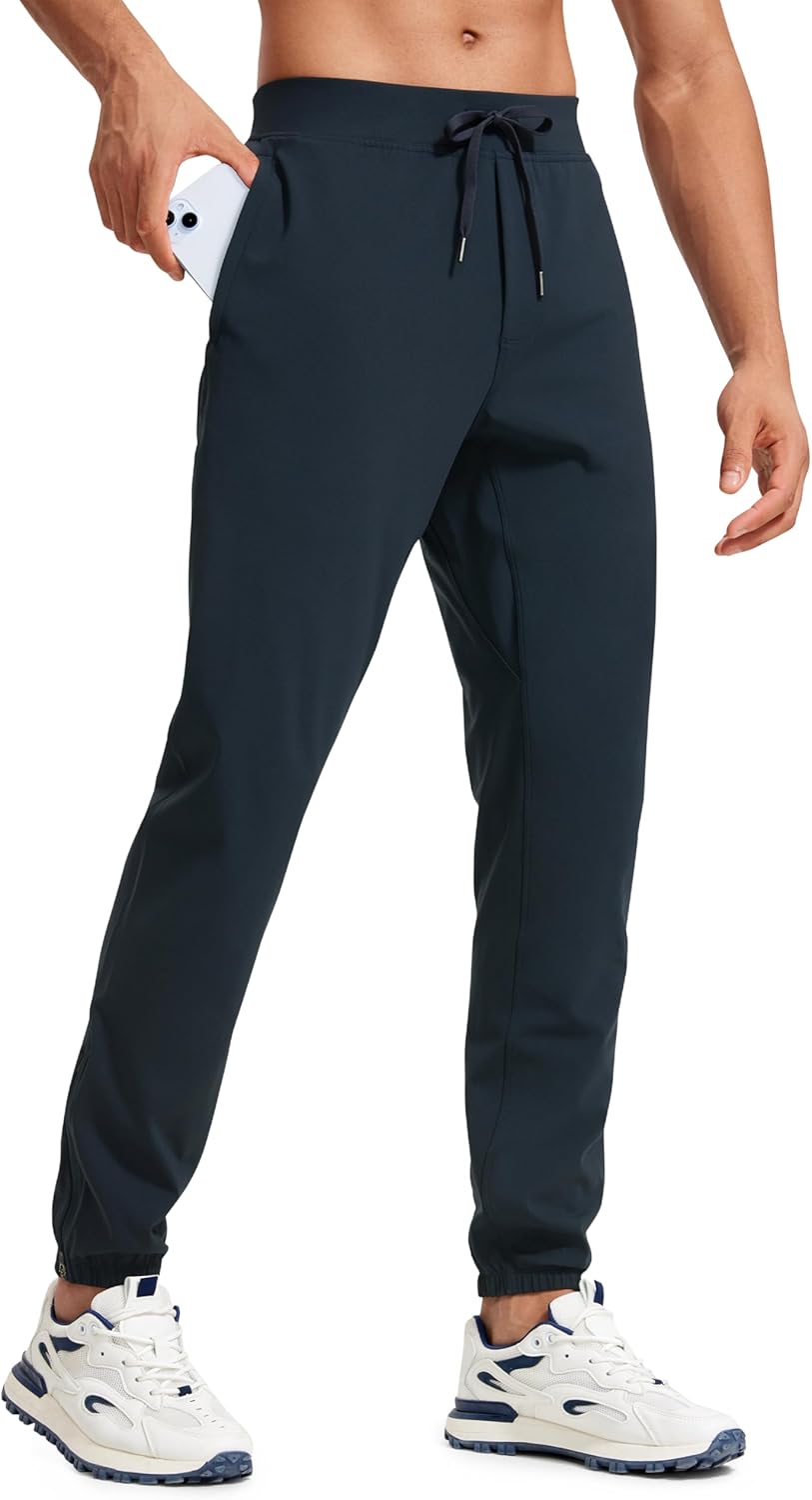 CRZ YOGA Men's 4-Way Stretch Golf Joggers - Workout Ready!