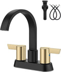 Aolemi Waterfall Bathroom Faucet 4 in Centerset - Elegant Two-Handle