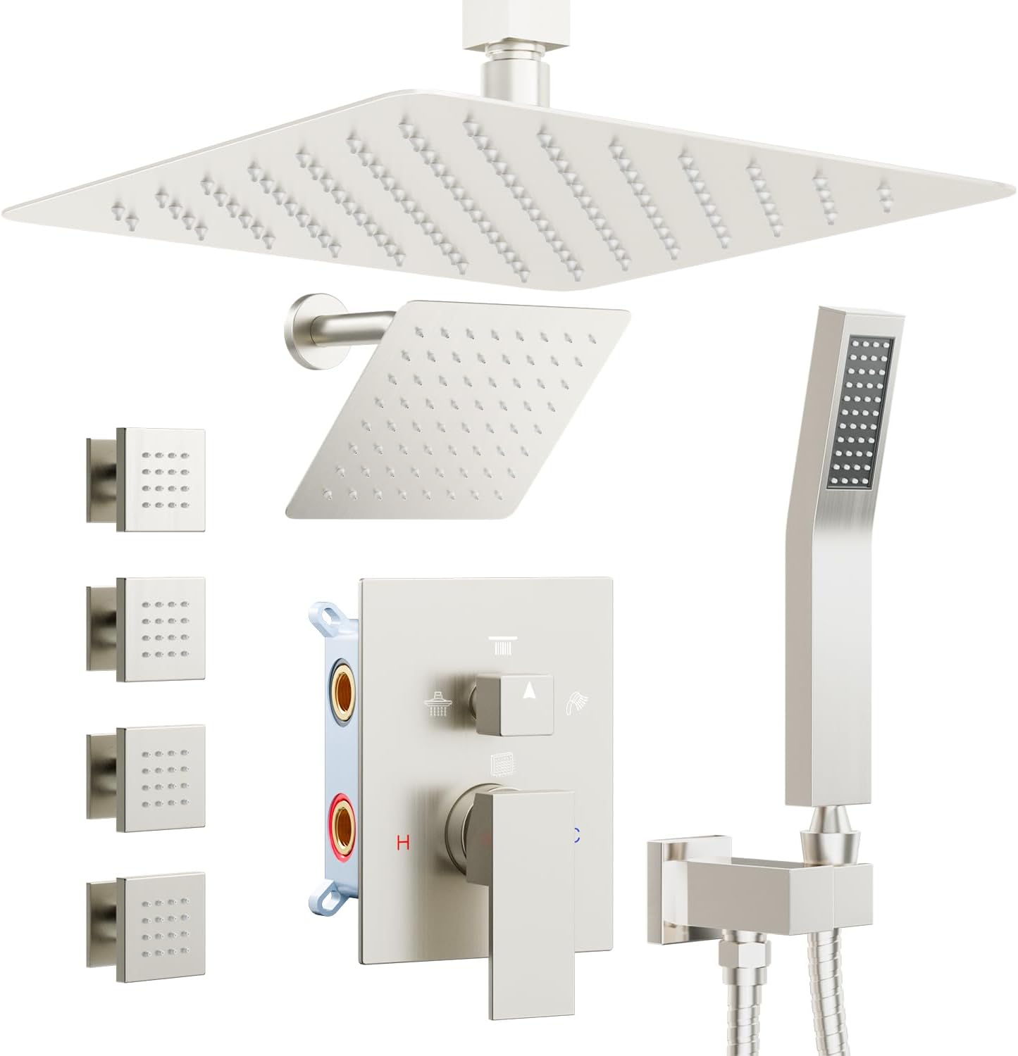 Shower Systems with 4 Body Spray Jets for Ultimate Relaxation