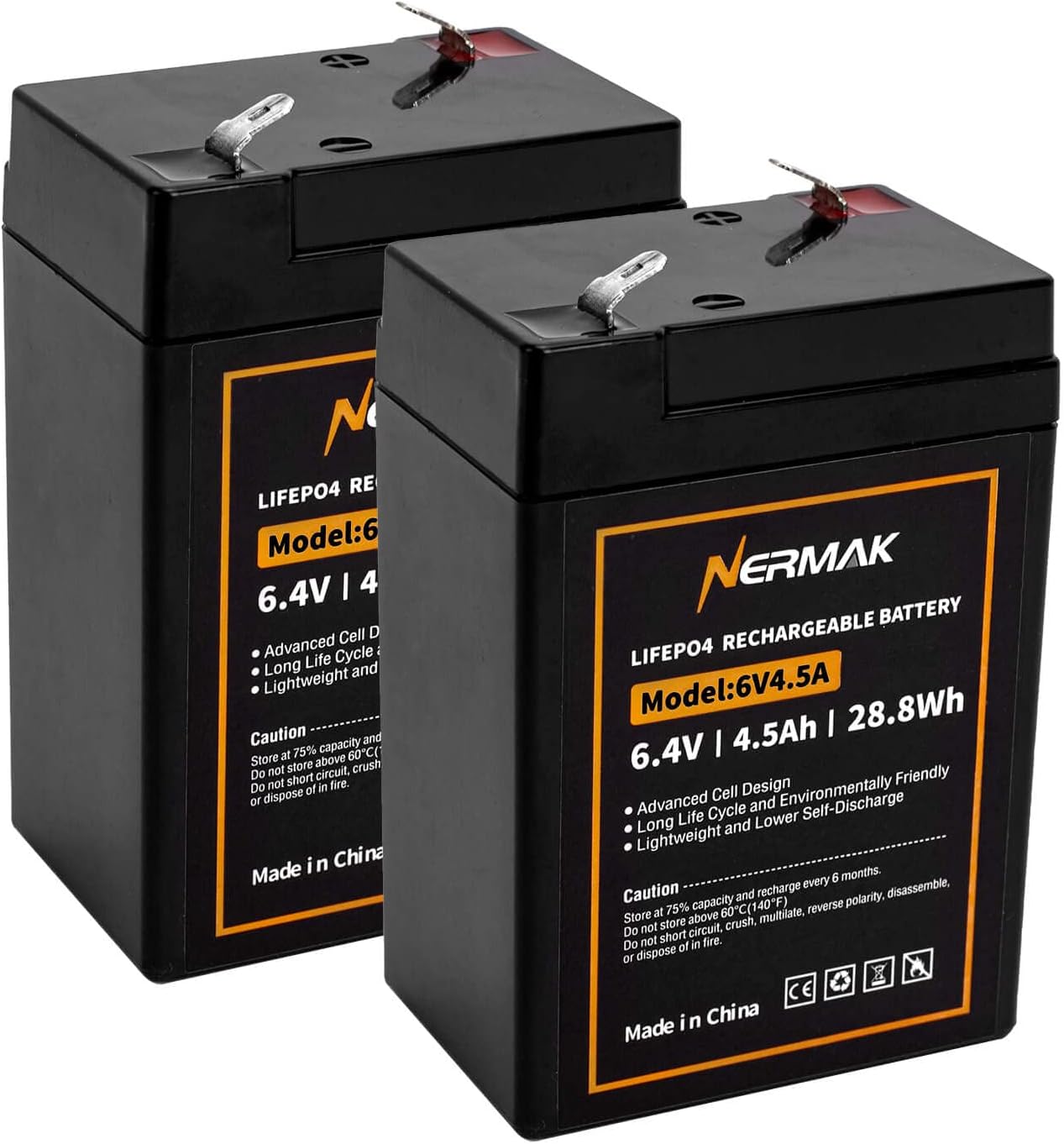 6V 4.5Ah Lithium LiFePO4 Battery Pack for Various Uses