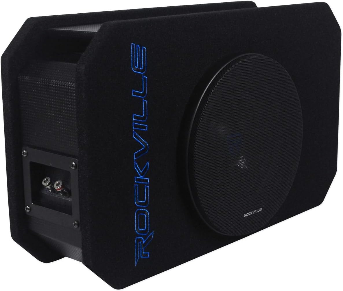 Rockville RMW8P 8in Shallow Car Subwoofer for Deep Bass