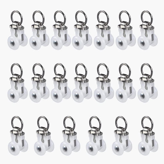 20pc ZSHINE Heavy-duty Curtain Rail Pulleys - Smooth Gliding