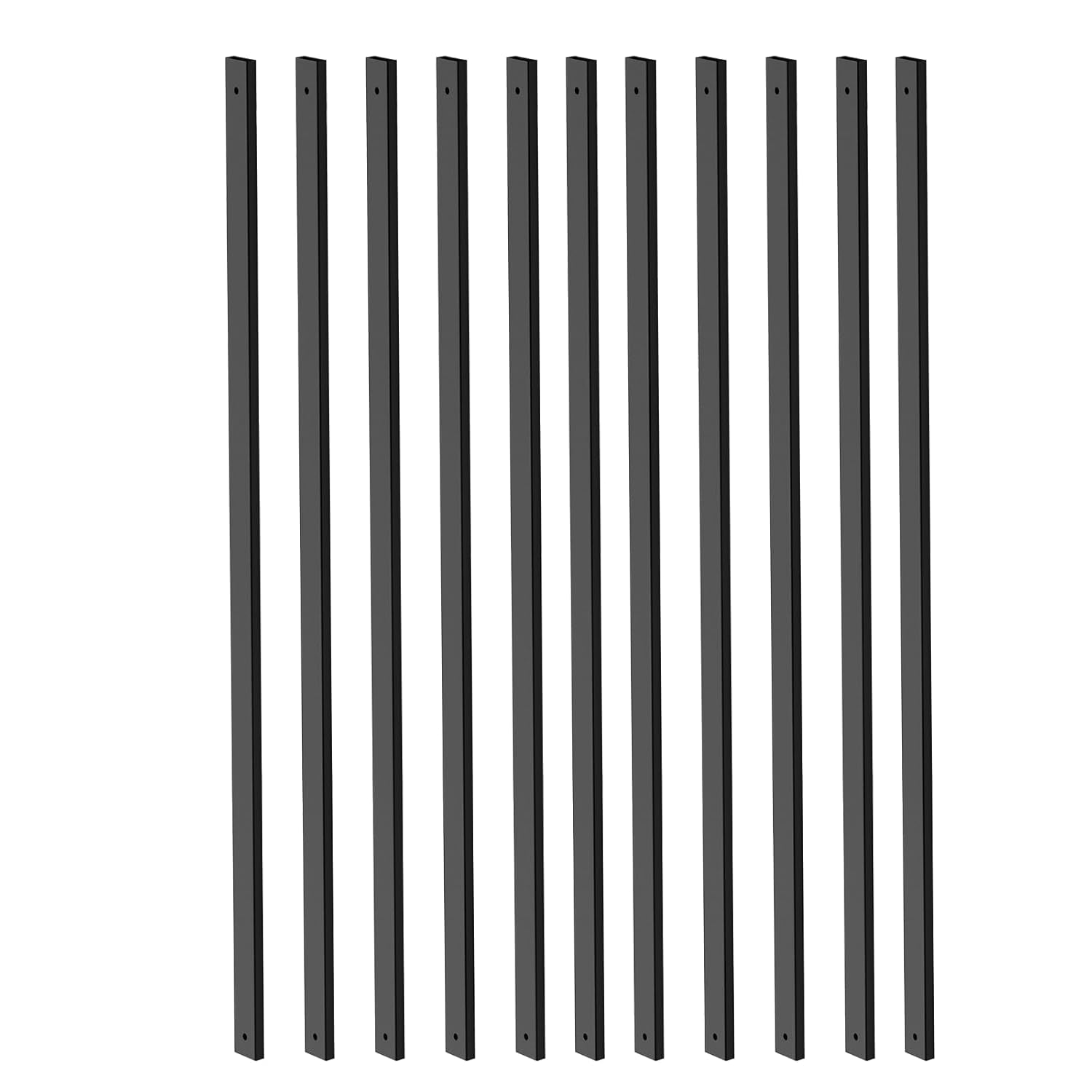 50 Pack 36 Inch Black Metal Deck Balusters for Railing Projects