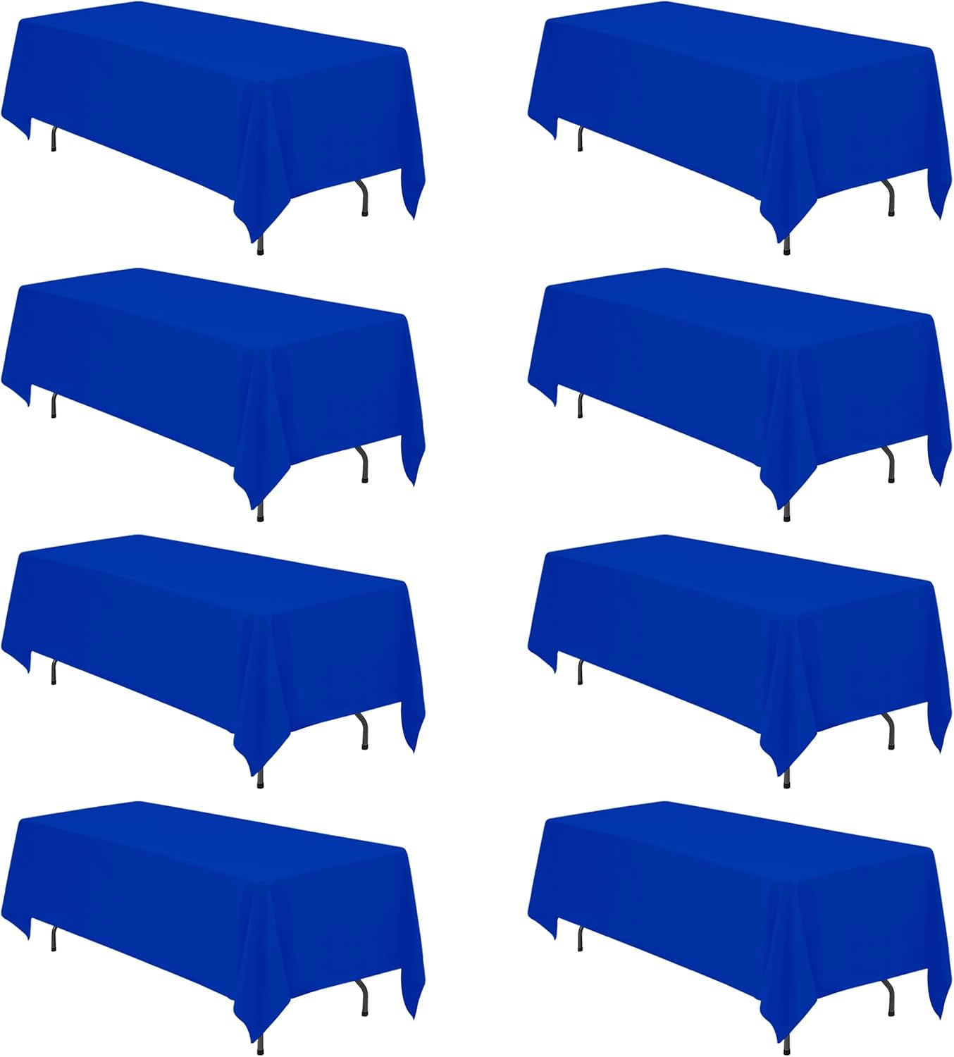 Premium Royal Blue Tablecloths for 6ft or 8ft Rectangle Tables