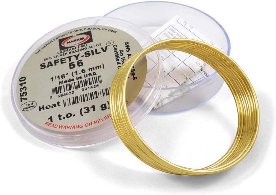 Harris Safety-Silv 56% Silver Solder Brazing Alloy for Professionals