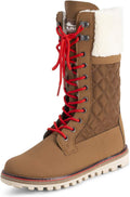 POLAR Womens Faux Fur Calf Snow Boots - Warm Waterproof Winter