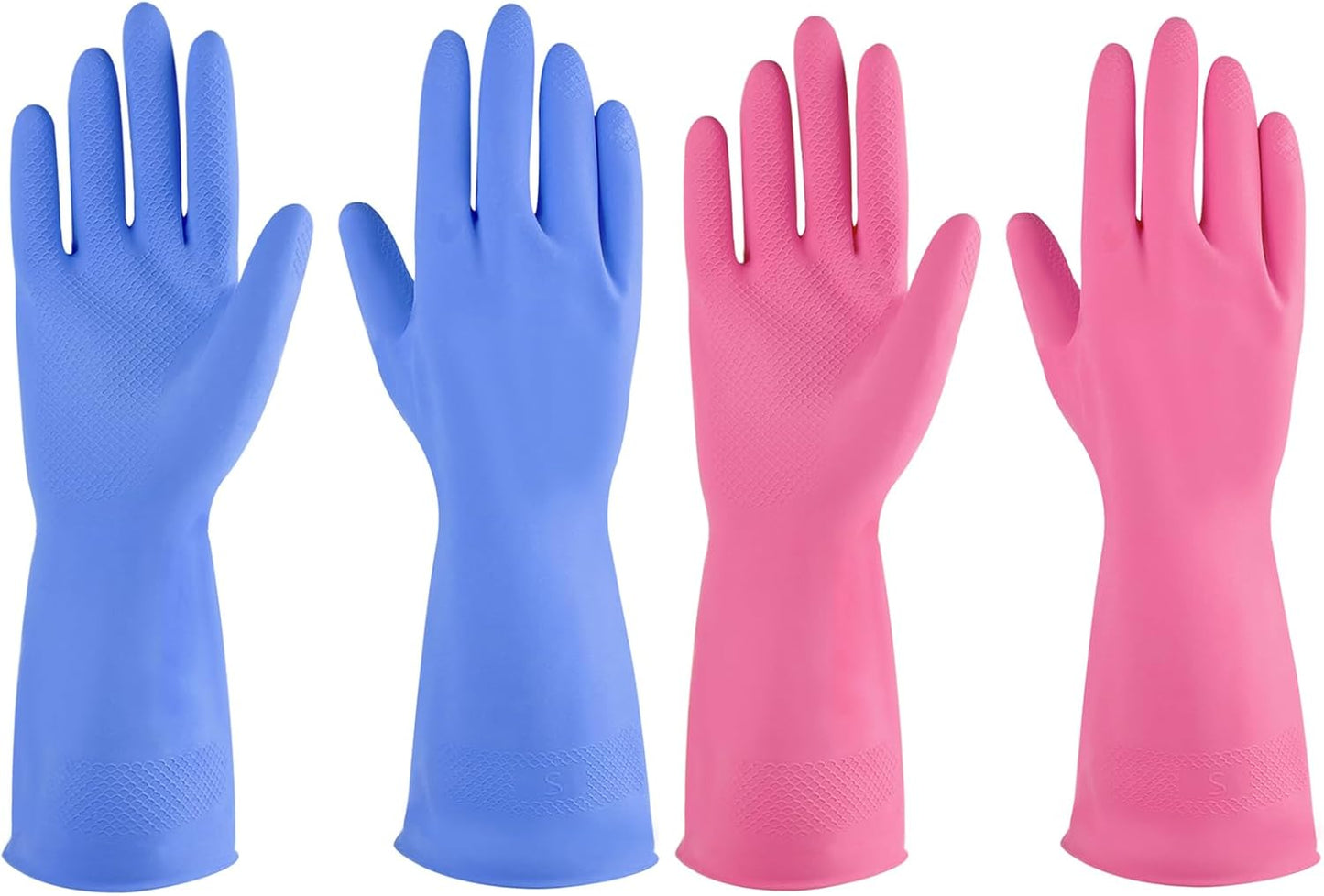 Household Heroes: Reusable Rubber Gloves 4 Pairs