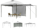 KAMPKEEPER 10x10 Easy Pop Up Canopy Tent with 2 Sidewalls - Instant