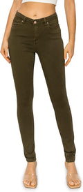 Women's Skinny Jeans - Comfortable Garment-Dyed Stretch Fit