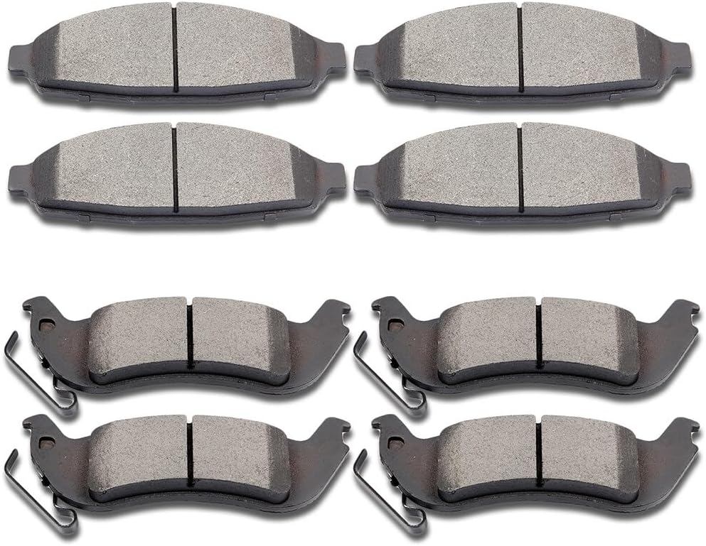 cciyu D931 D1040 Front Rear Ceramic Brake Pads Kits for Ford
