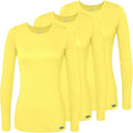 Adar Underscrubs for Women 3 Pack - Long Sleeve Comfort Tee Nurse
