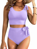 Two Piece High Waisted Swimsuits - Tummy Control Bikini Modest 2025 be