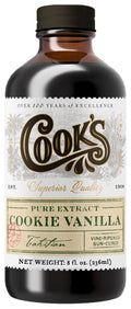 Cook's Choice Premium Pure Cookie Vanilla Extract 8 oz - Bold Floral