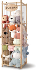 Stuffed Animal Storage Organizer - Large Plushies Holder with Cute