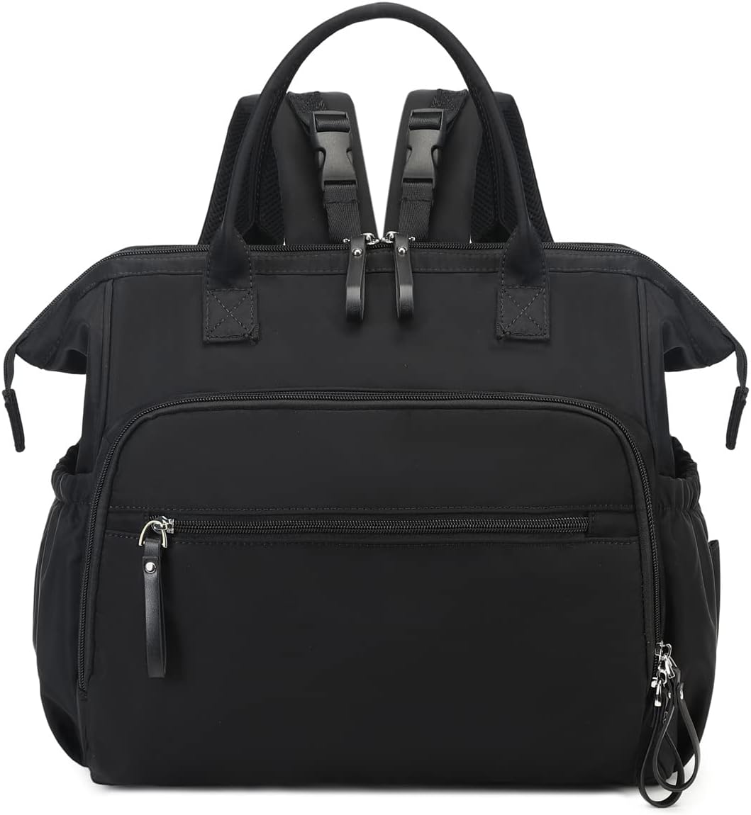 Convertible Diaper Bag Tote with 14 Pockets for Stylish Moms