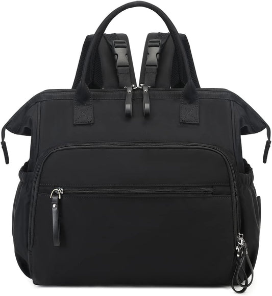 Convertible Diaper Bag Tote with 14 Pockets for Stylish Moms