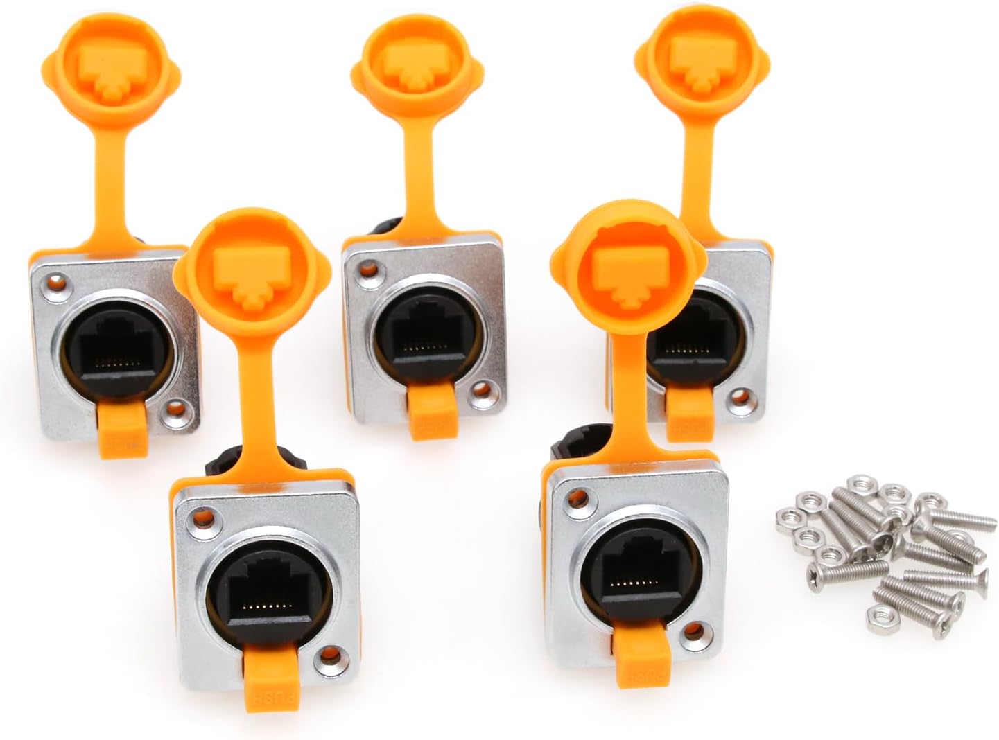 SZRMCC RJ45 Panel Mount Connector for Cat5e Ethernet Networks
