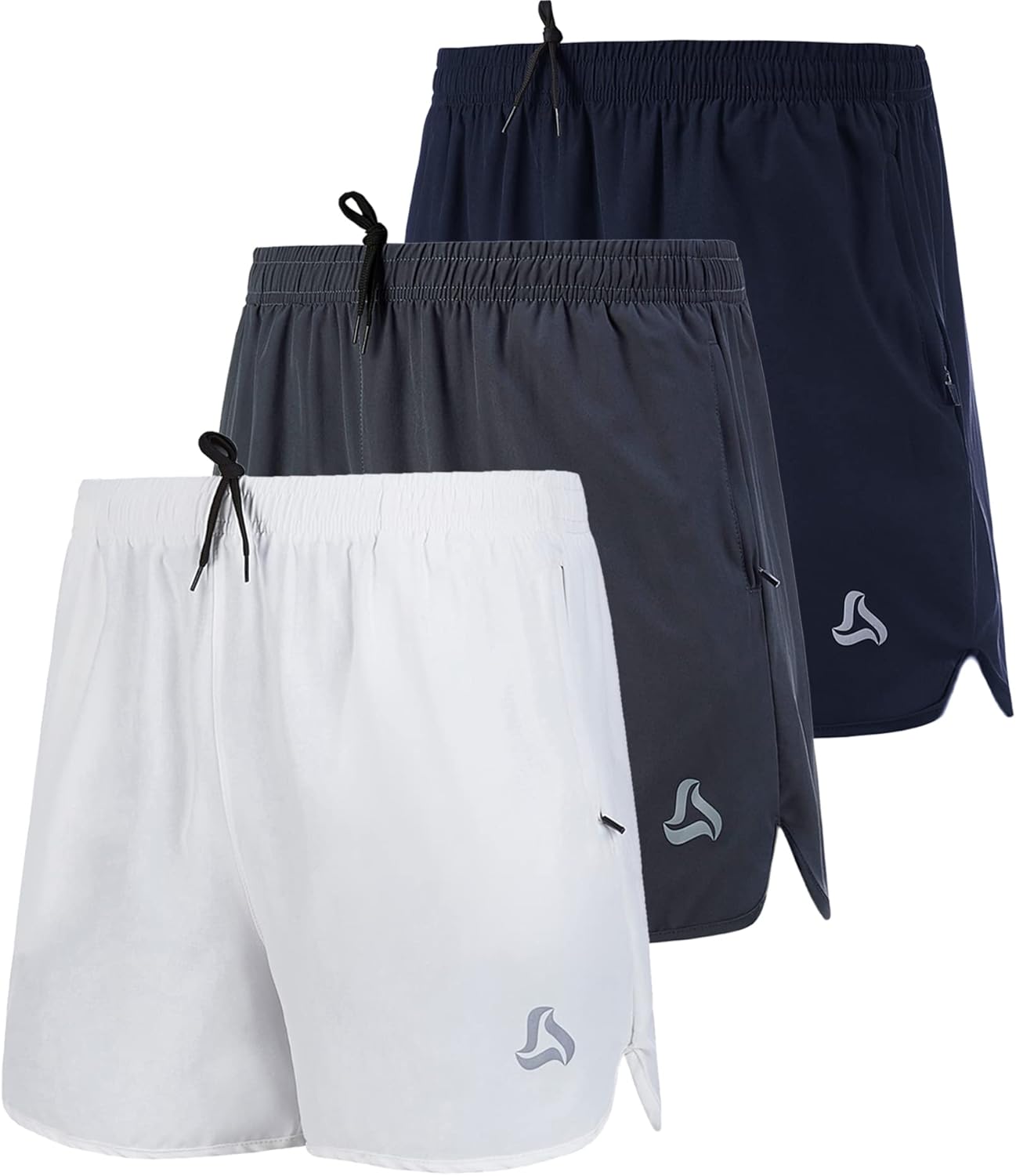 SILKWORLD Men's Running Stretch Quick Dry Shorts for Comfort