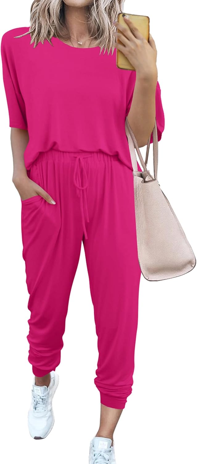 PRETTYGARDEN Women's Two Piece Sets for Summer Travel and Lounge