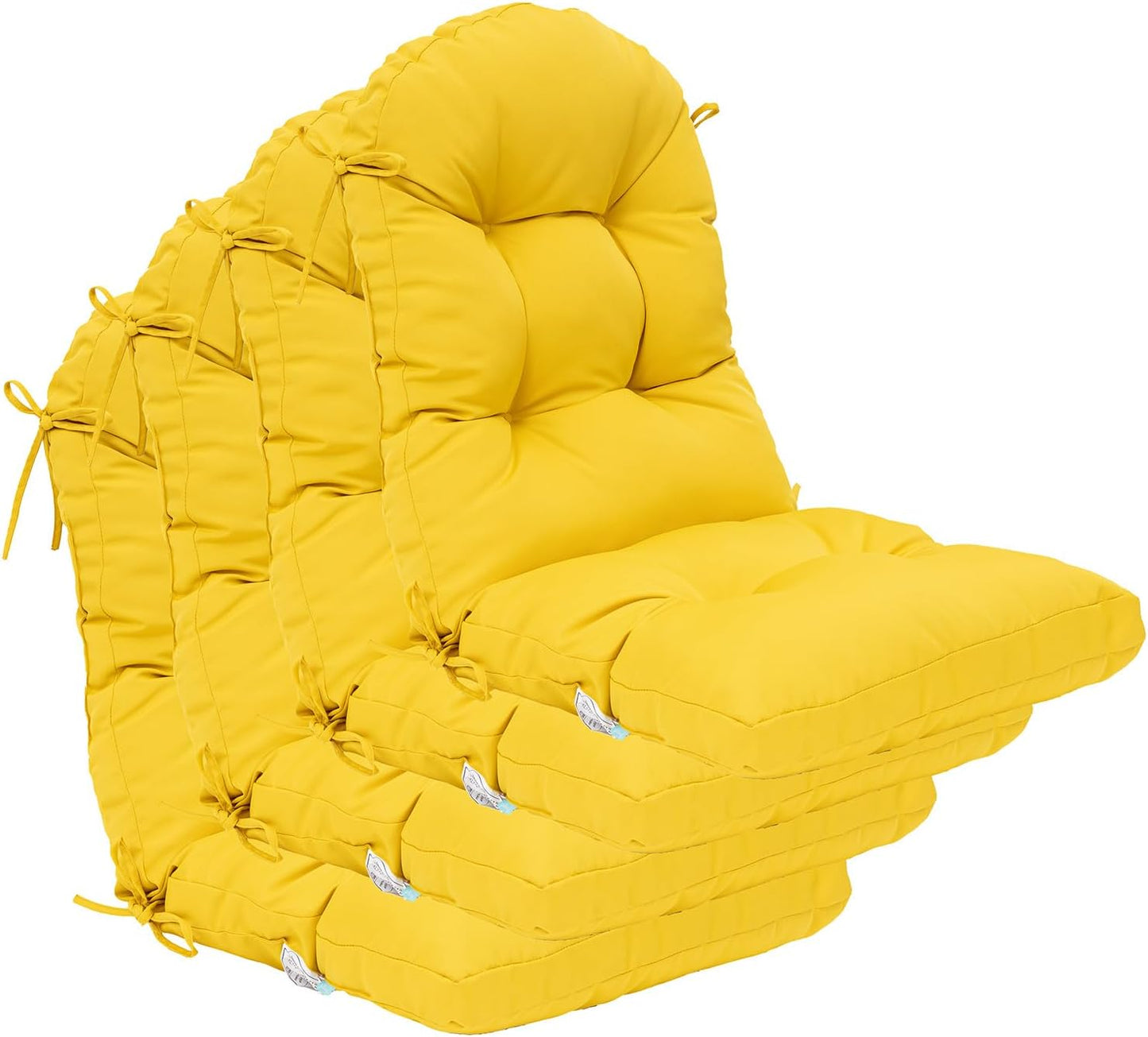 QILLOWAY Indoor/Outdoor High Back Chair Cushion for Comfort