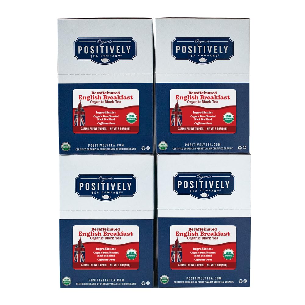 Organic Decaf English Breakfast Black Tea K-Cup Compatible Pods
