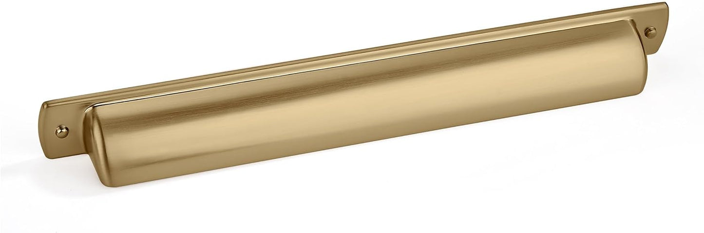 7 inch Drawer Pulls Brushed Brass Cabinet Cup Pulls for Kitchen