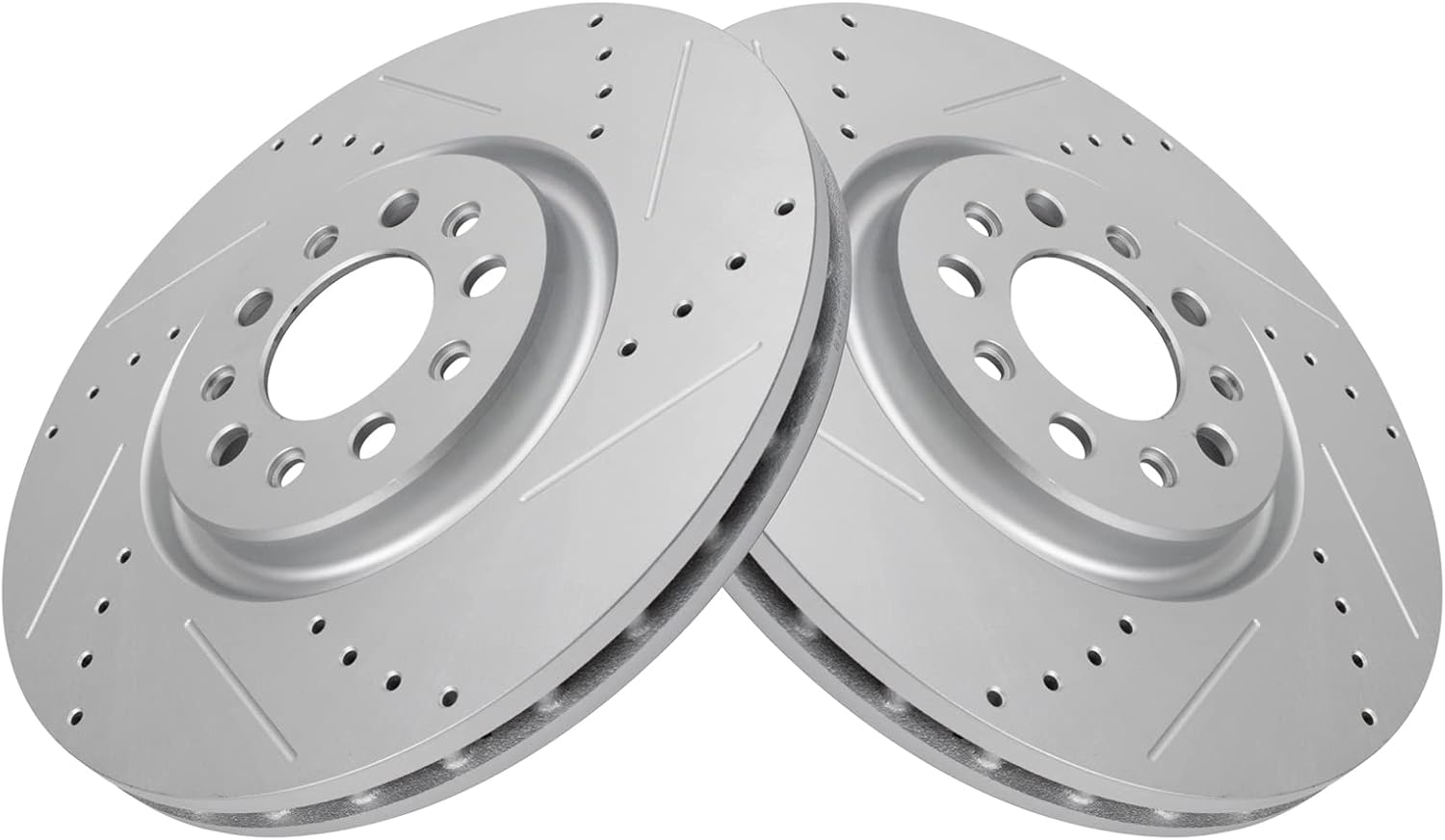 TRQ Front Performance Brake Rotors Set for Chrysler 200 & Jeep