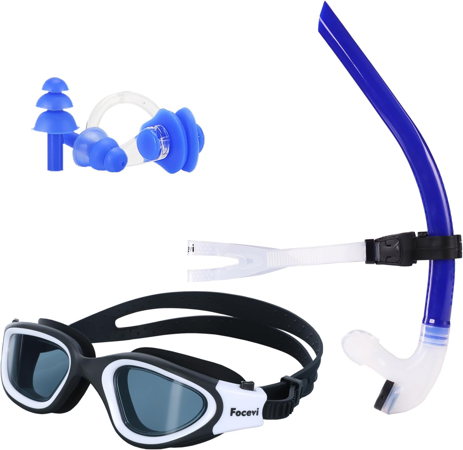 Swim Snorkel for Lap Swimming with One-Way Purge Valve Design