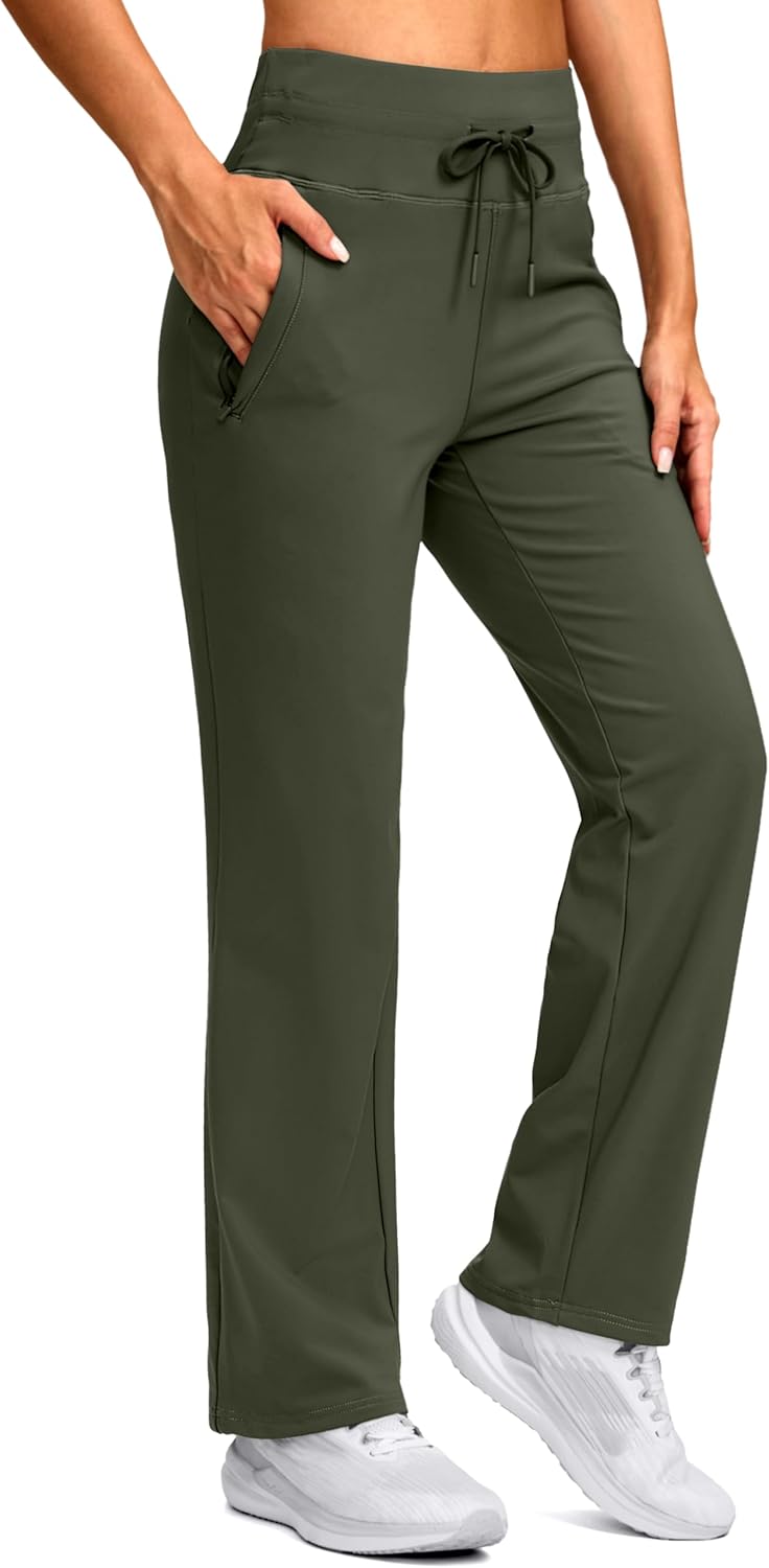 SANTINY Women's Fleece Lined Pants for Winter Activities
