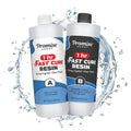 Fast Cure Resin 32 Oz - Crystal Clear 1-Hour Demold for Jewelry