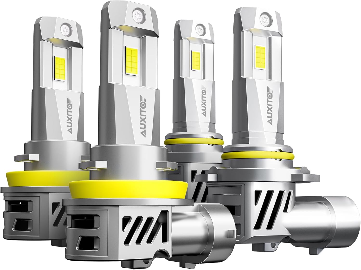 AUXITO M3S Series H 11+9005 Bulbs: 800% Brighter, 6500K Cool White