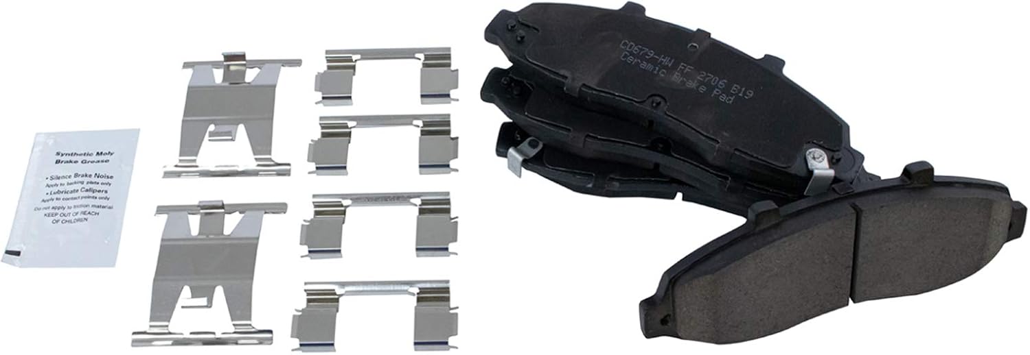 TRQ Front Brake Pads Ceramic for 1997-2003 Ford F-150 Models