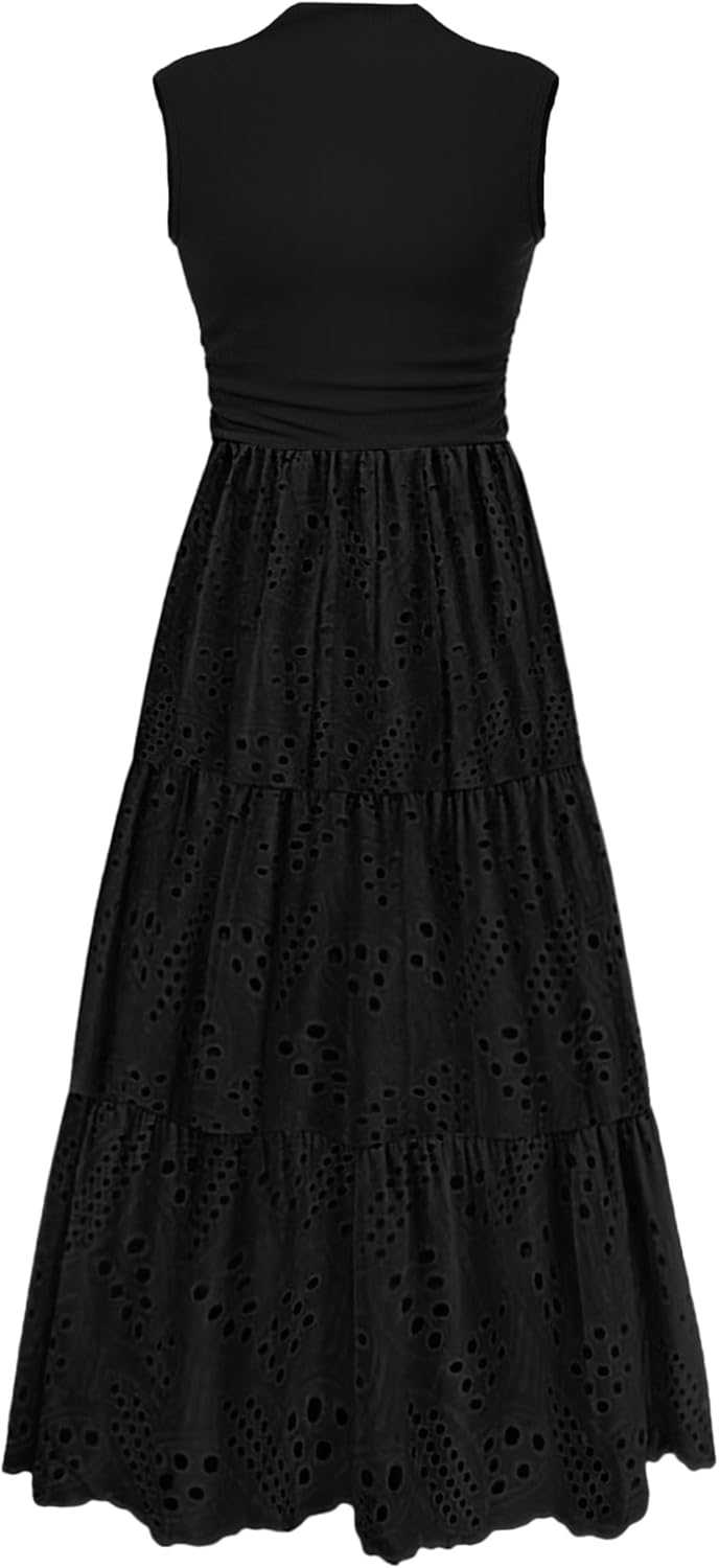 PRETTYGARDEN Summer Dresses for Women 2025 Casual Maxi Dress