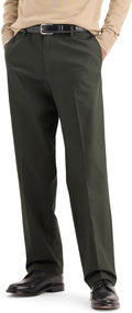 Classic Fit Signature Iron Free Khakis for Men - Stain Defender