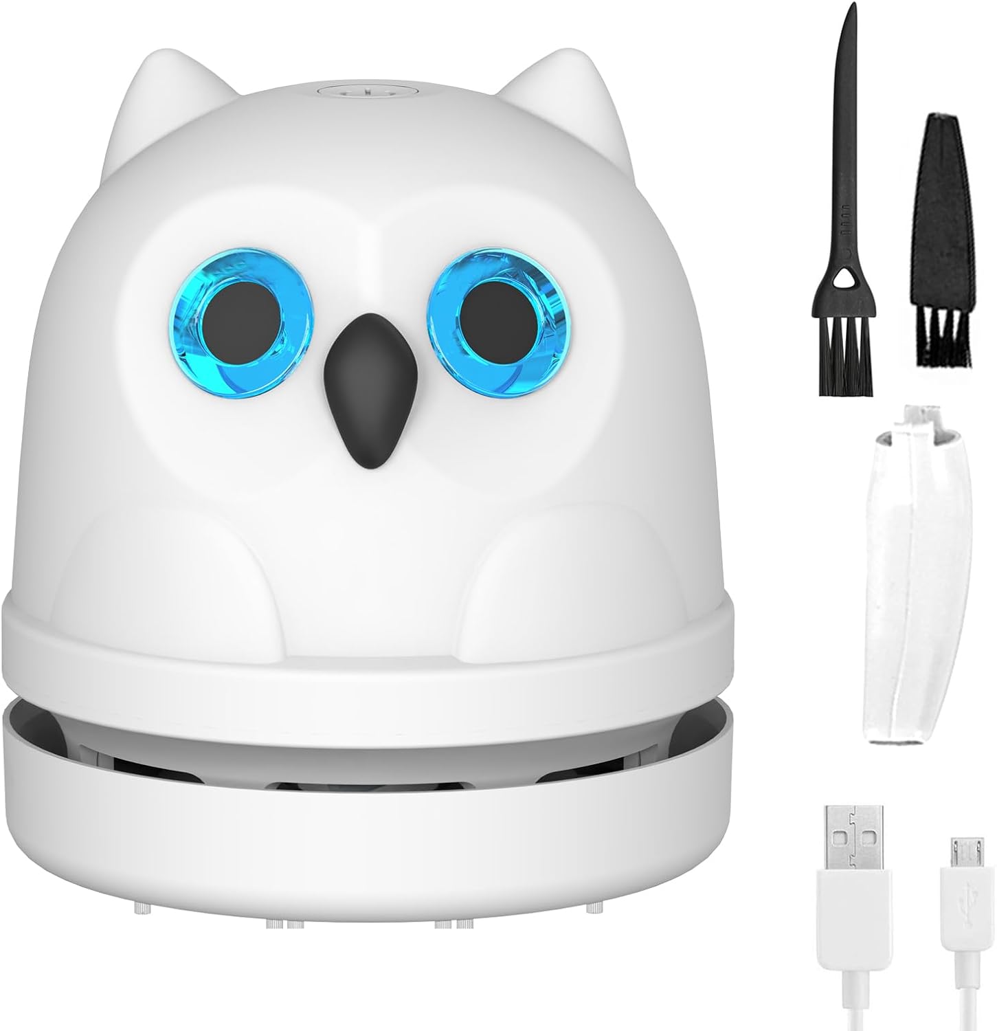 Hallocool Mini Owl Desktop Vacuum - Clean Smarter!