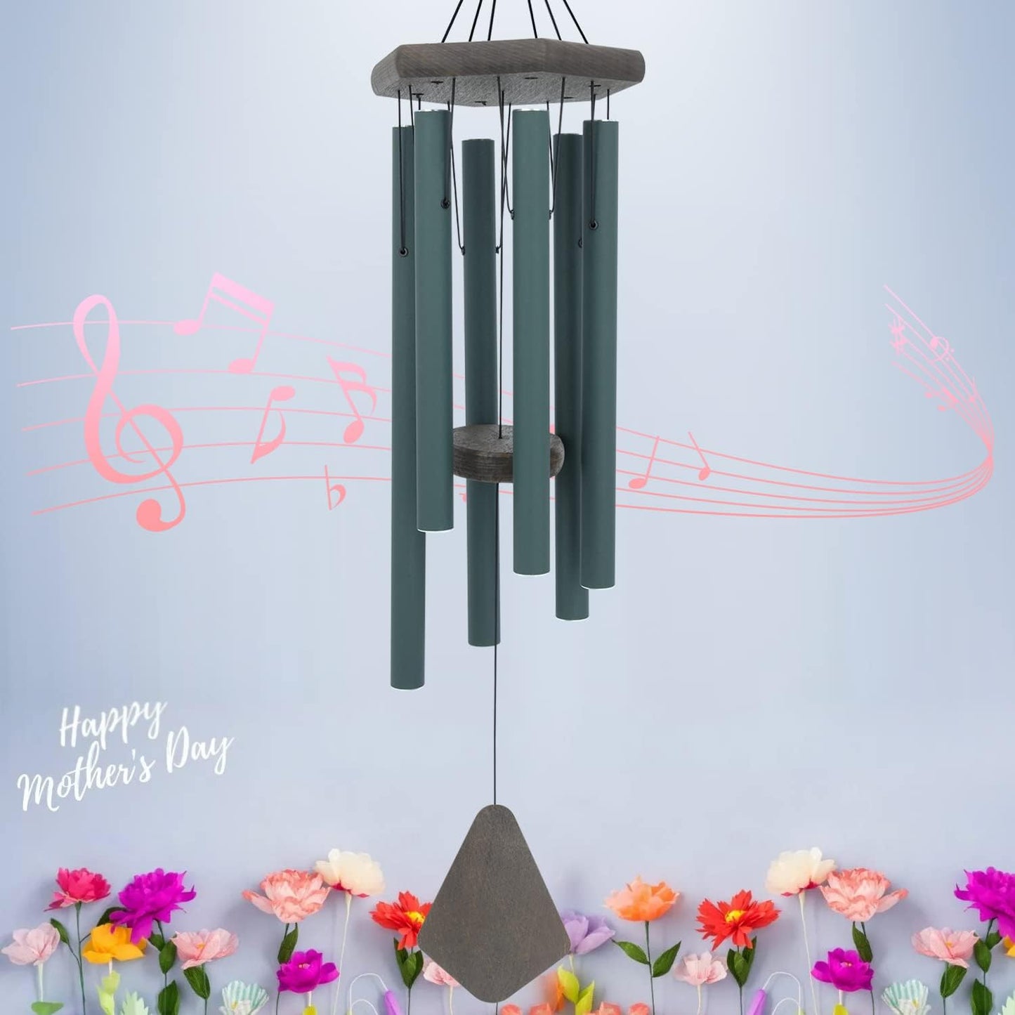 Large Wind Chimes for Outside - 30in Aluminium Garden Decor