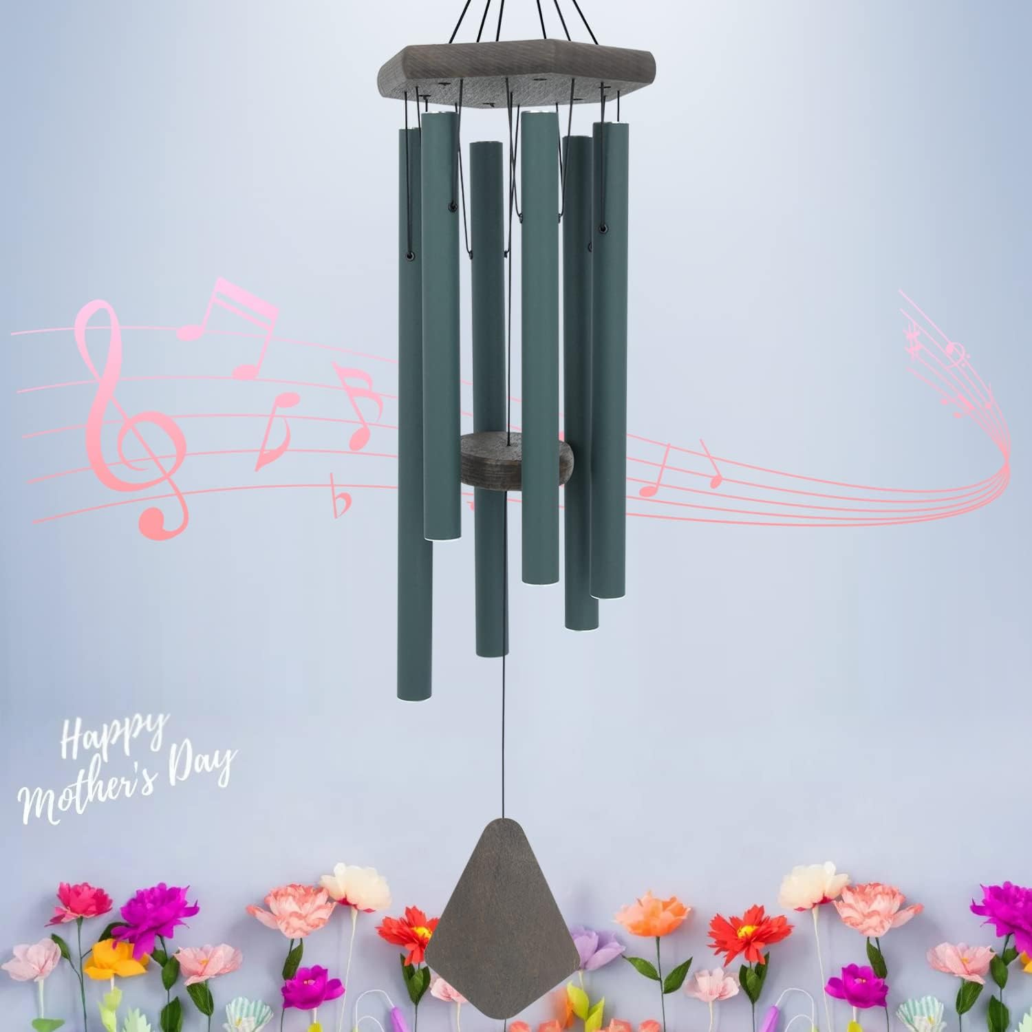 Large Wind Chimes for Outside - 30in Aluminium Garden Decor