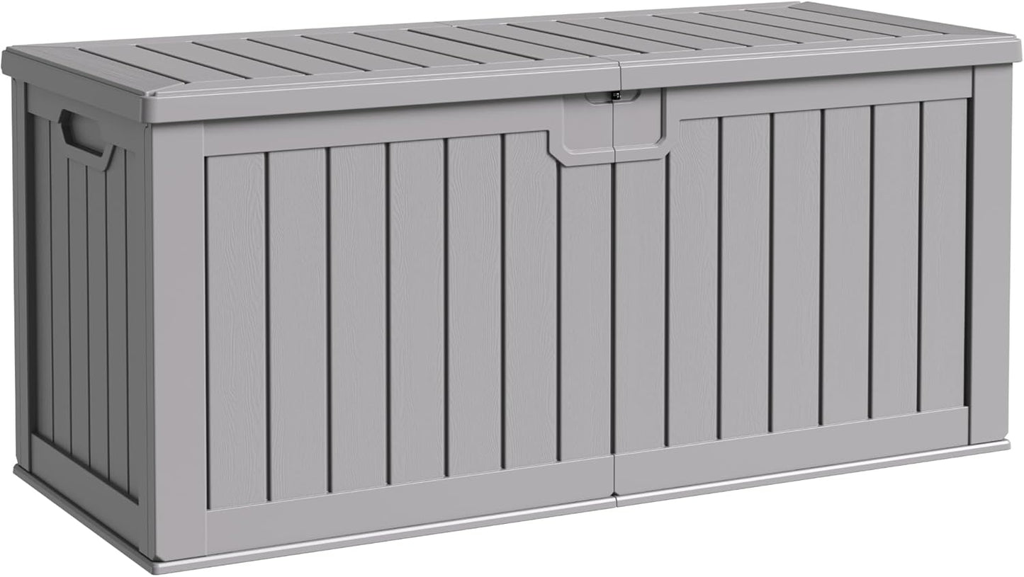 Flamaker 250 Gallon Resin Deck Box for Outdoor Storage Needs