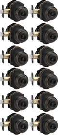 Oil Rubbed Bronze Door Knobs Interior Privacy Pack - 12pcs