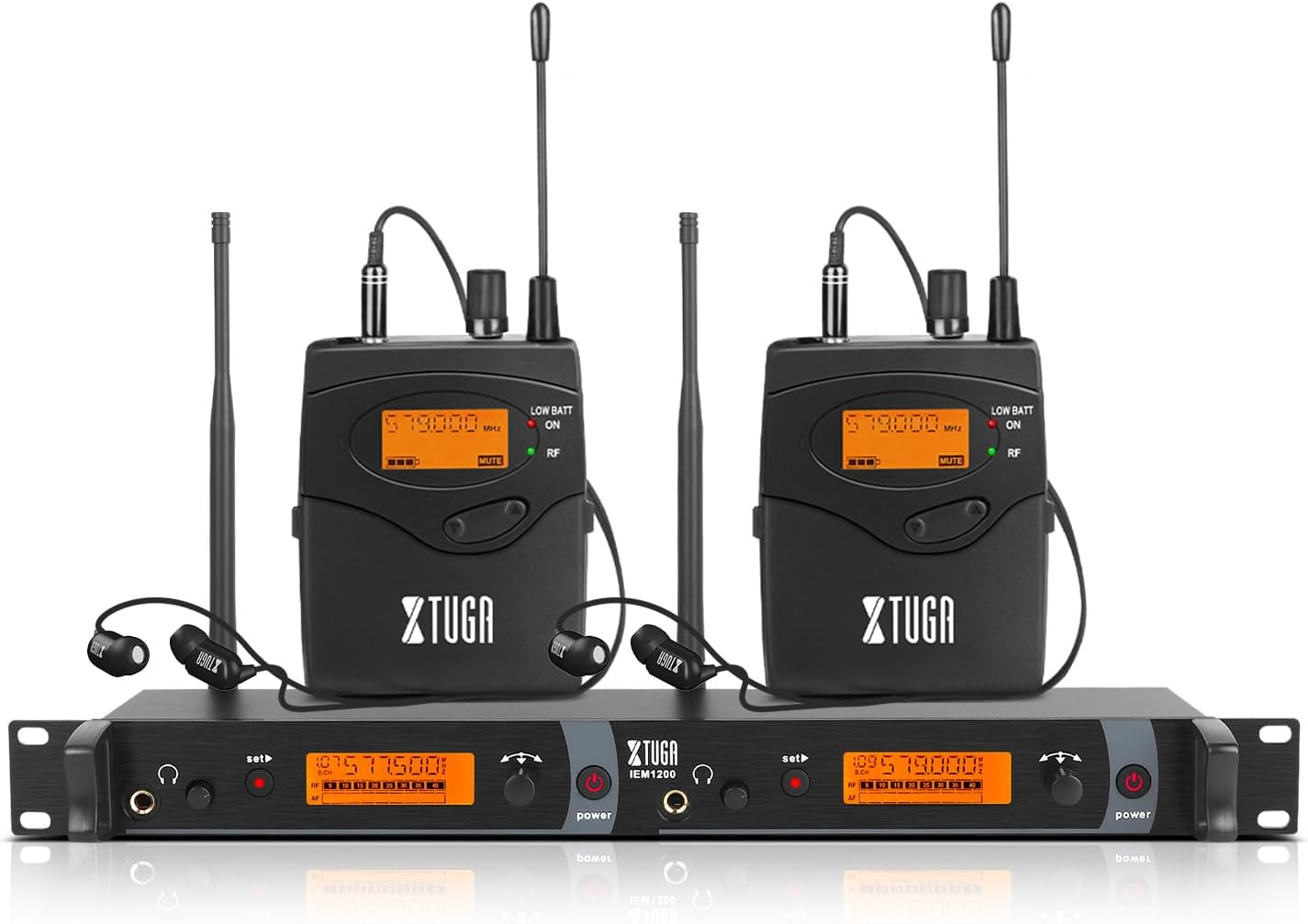 XTUGA IEM1200 Wireless In Ear Monitor System for Musicians