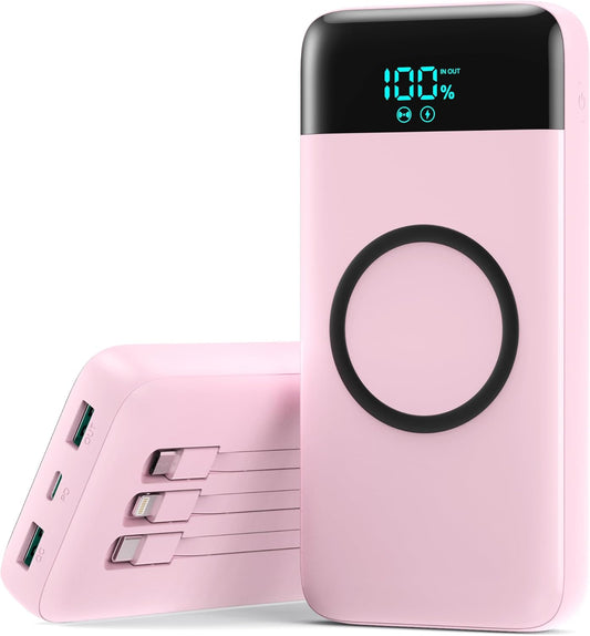 Wireless Portable Charger 40800mAh for iPhone and Android Devices