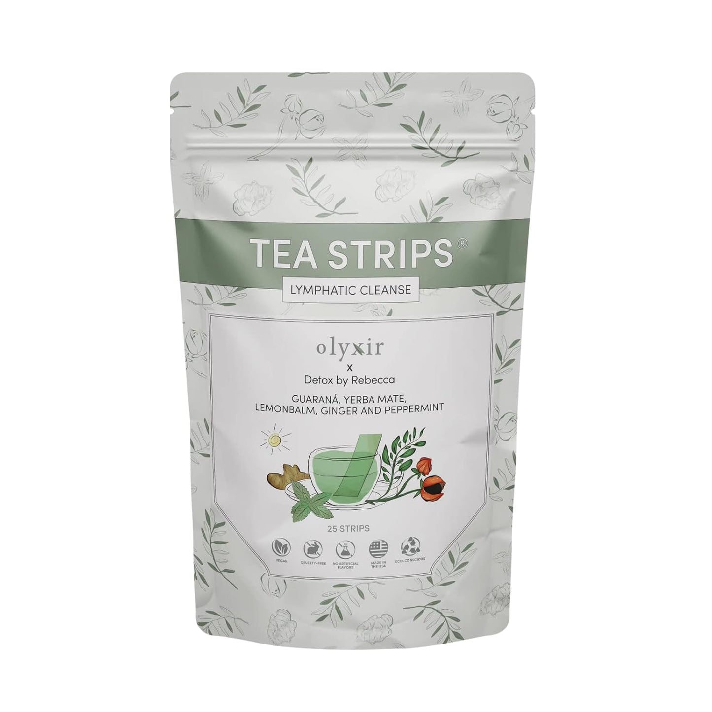 Olyxir Detox Tea Strips - Guarana, Yerba Mate, and More