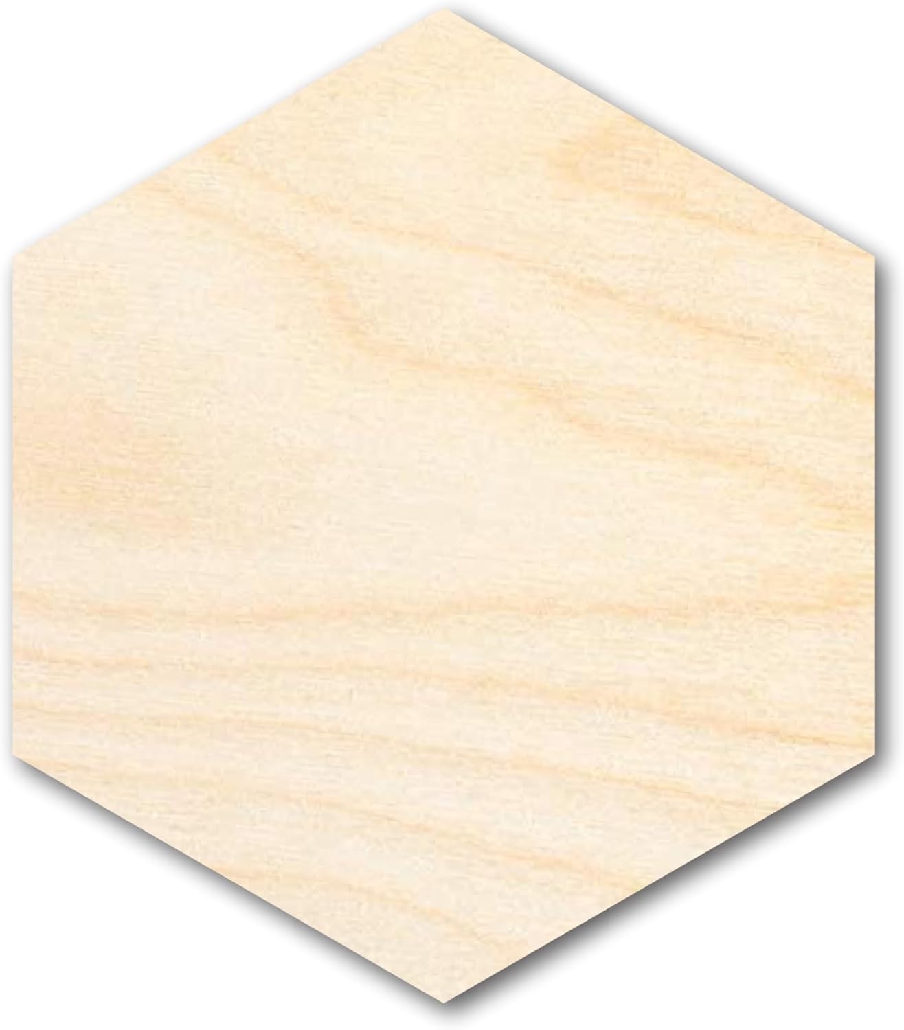 Unfinished Wood Hexagon Shape Craft for DIY Projects up to 46in