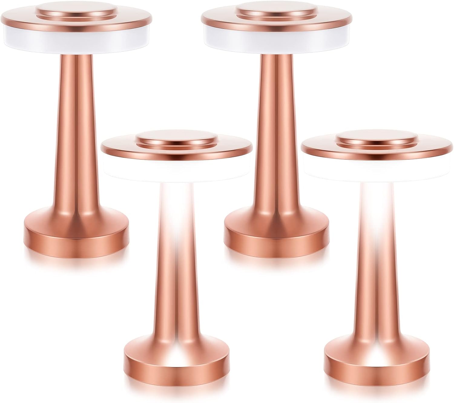 Riakrum Set of 2 LED Portable Cordless Table Lamps for Home