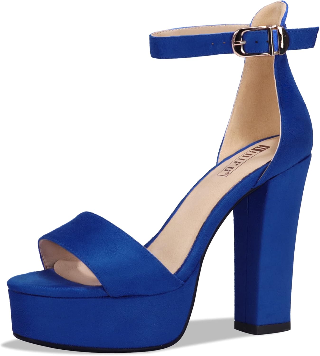 IDIFU Women's Platform Chunky High Heel Sandals for Events