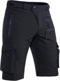 Men's Mountain Bike Shorts Stretch MTB Shorts Quick Dry with Zipper