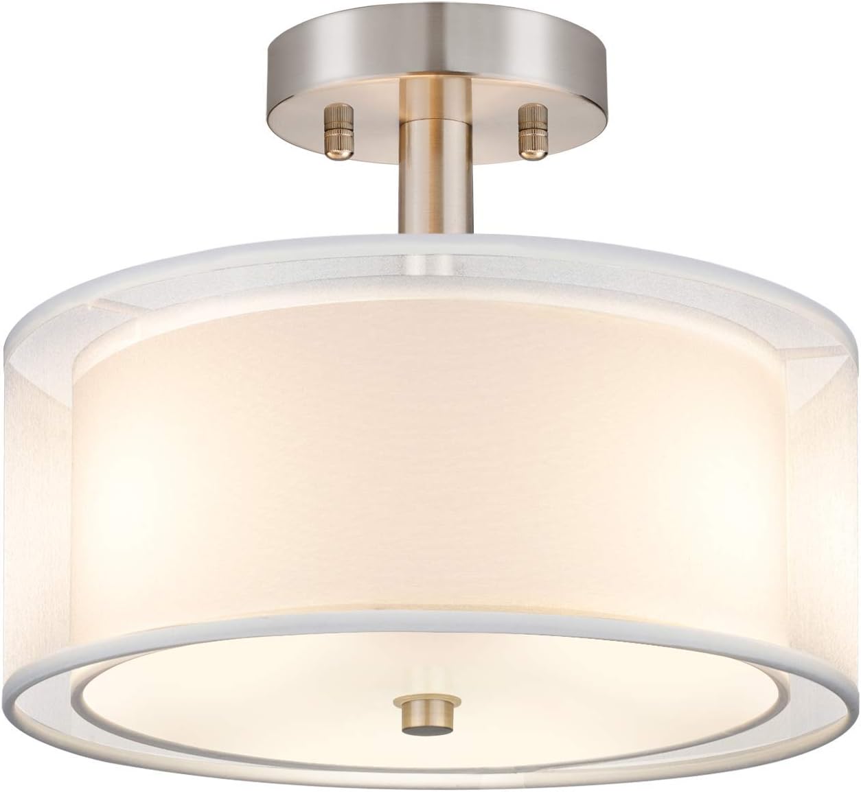 FOLKSMATE 3-Light Semi Flush Mount Ceiling Light Fixture Review